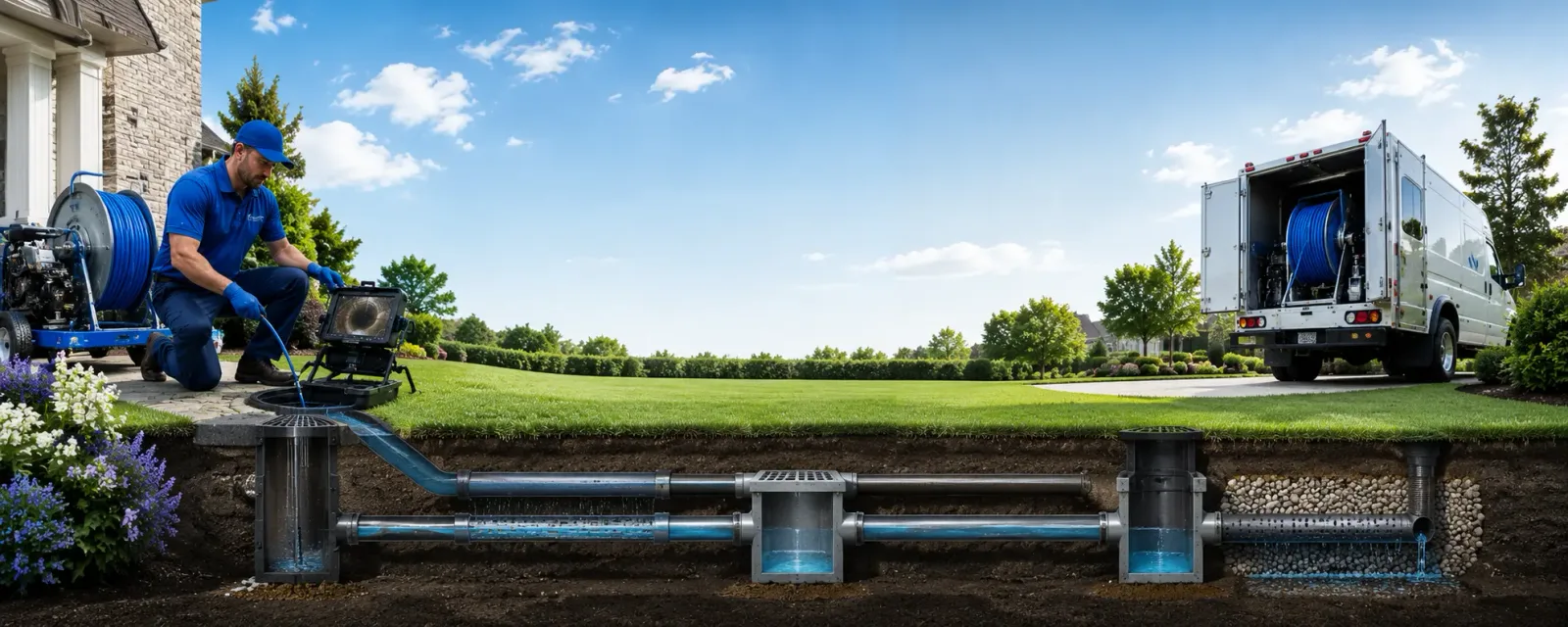 Outdoor drain cleaning information for Ogema, WI